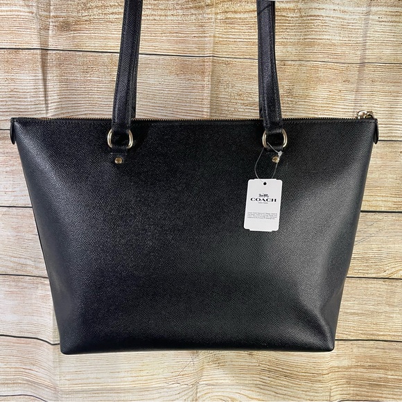 Coach authentic leather shoulder black bag - Picture 10 of 12